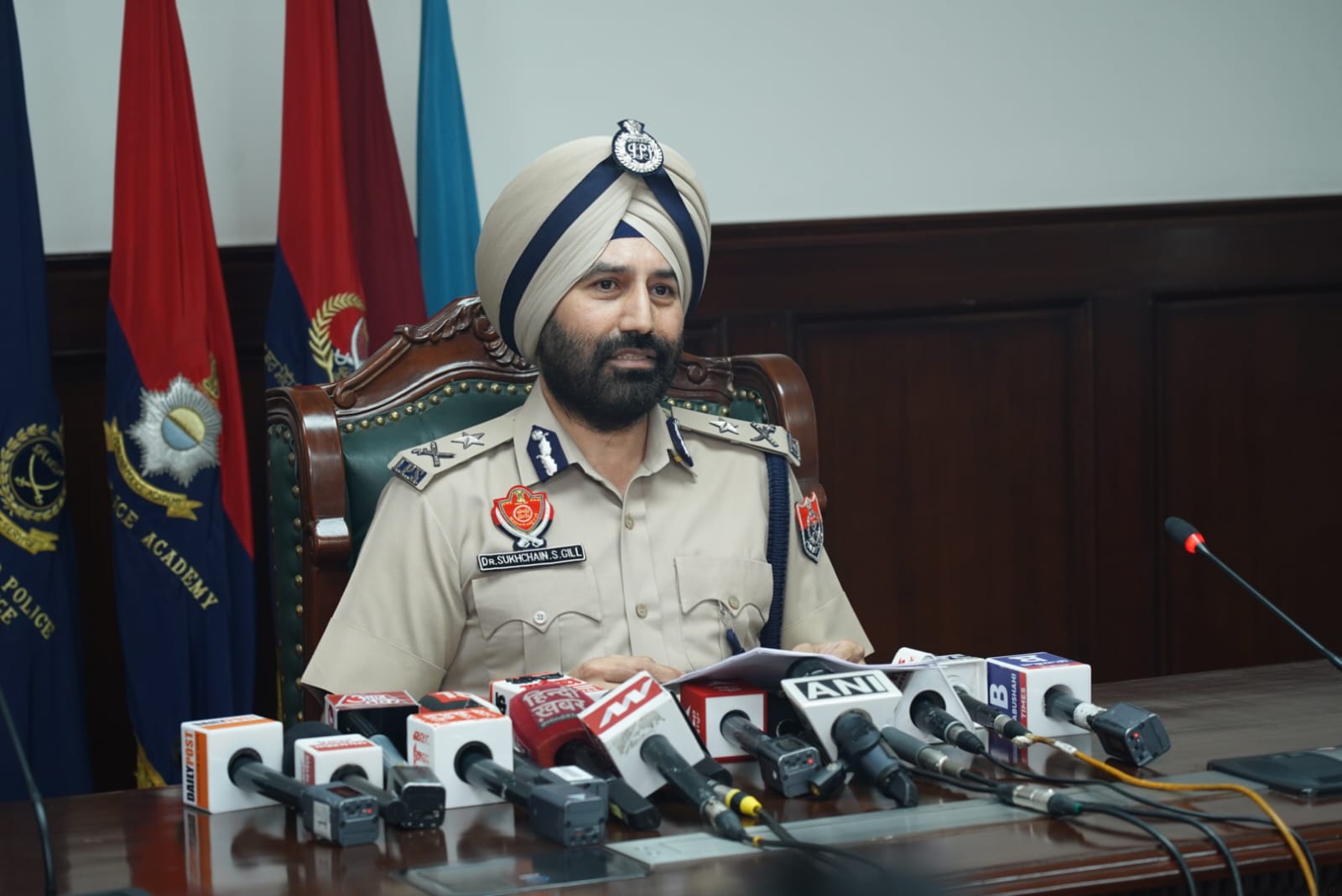 Inspector General of Police (IGP) Headquarters Sukhchain Singh Gill
